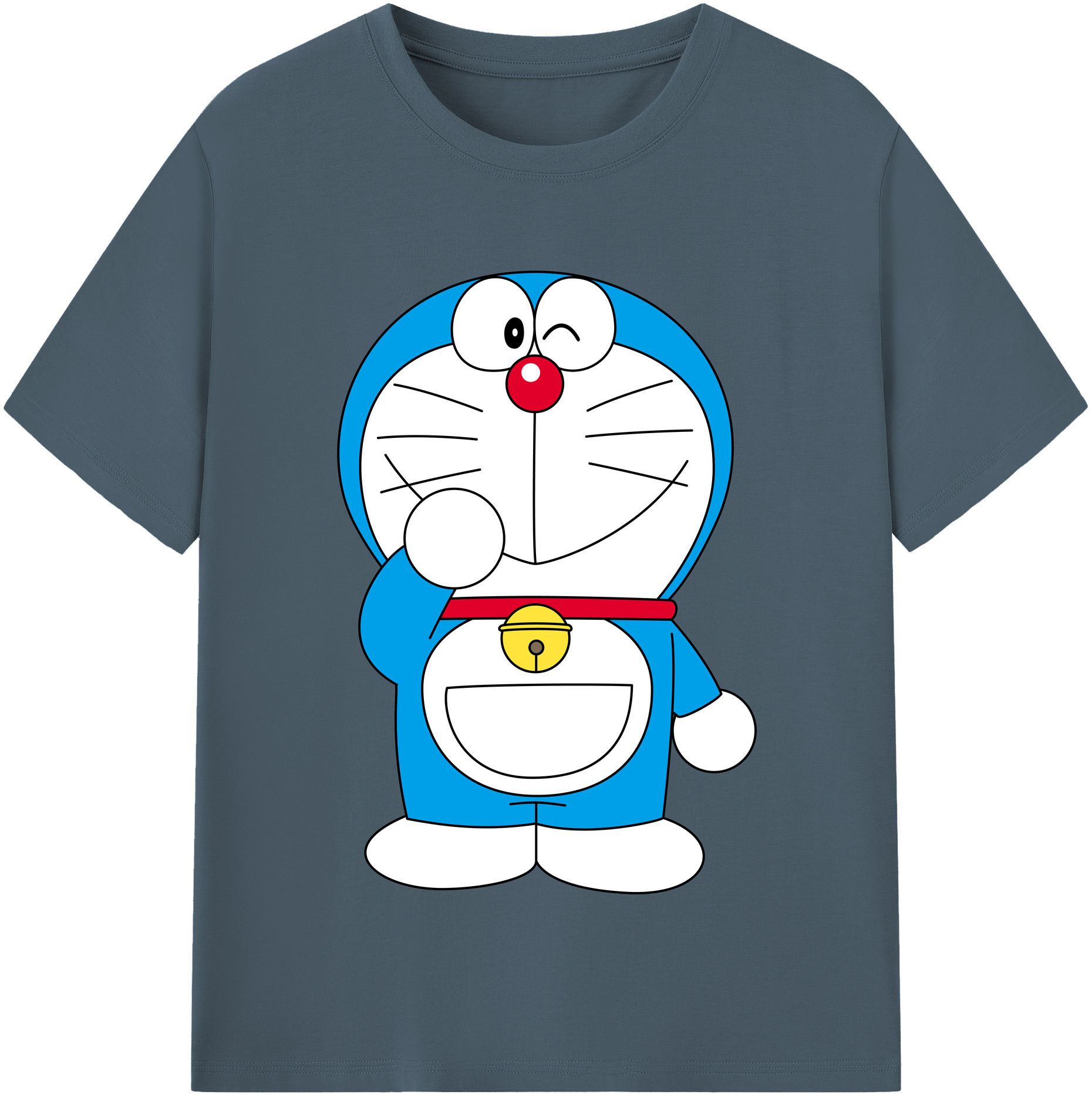 （画像用） ドラえもん Doraemon 綿100％半袖Tシャツ（フロントプリント）